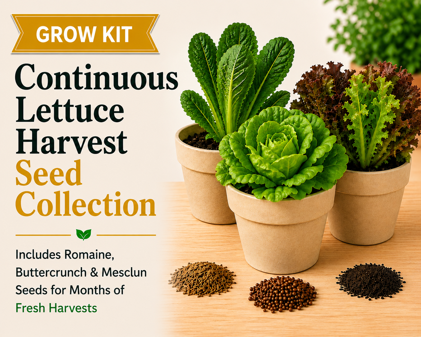 Continuous Lettuce Harvest Seed Collection