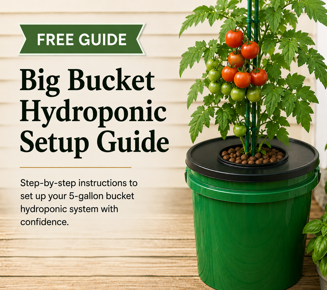 Big Bucket Hydroponics Setup Guide