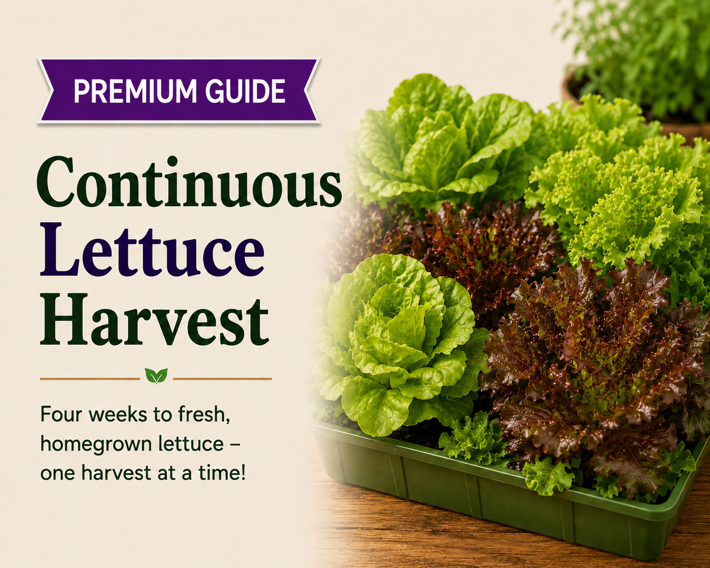 Continuous Lettuce Harvest Guide