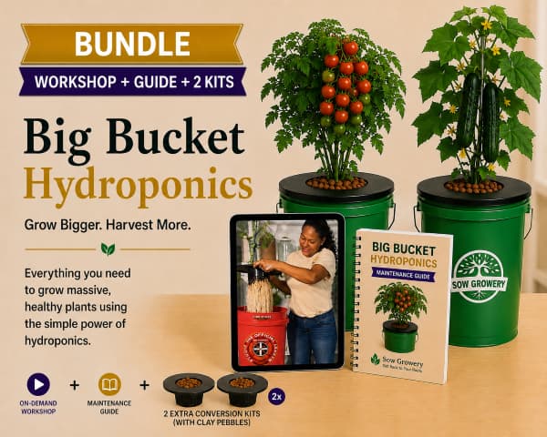 Complete Hydroponics Bundle: Workshop + Premium Guide + Conversion Kit