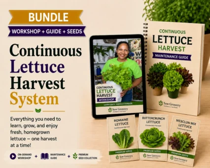 Continuous Lettuce Harvest System (Workshop + Guide + Seeds)