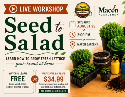 Seed to Salad Workshop at Macon Gardens | Raleigh, NC